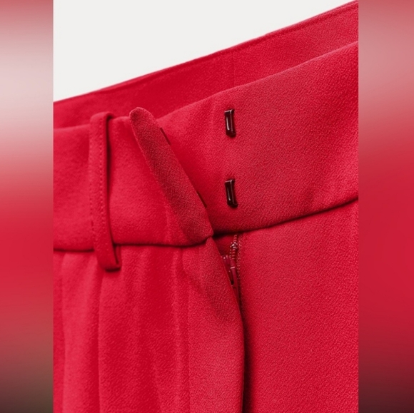 BNWT! Zara PLEATED TABBED MENSWEAR STYLE PANTS ZW COLLECTION - Picture 7 of 10